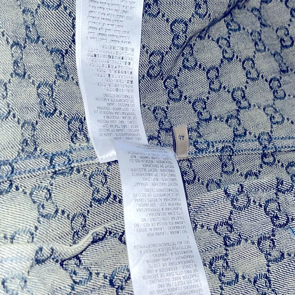 Auth GUCCI jacquard GG Jean jacket brand new with tags ID:678791XDBOK - Picture 10 of 12